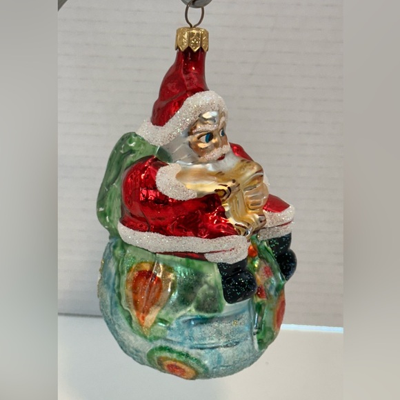 Christopher Radko 1995 Christmas Ornament "ON TOP OF THE WORLD" No Disc Tag - Picture 5 of 8